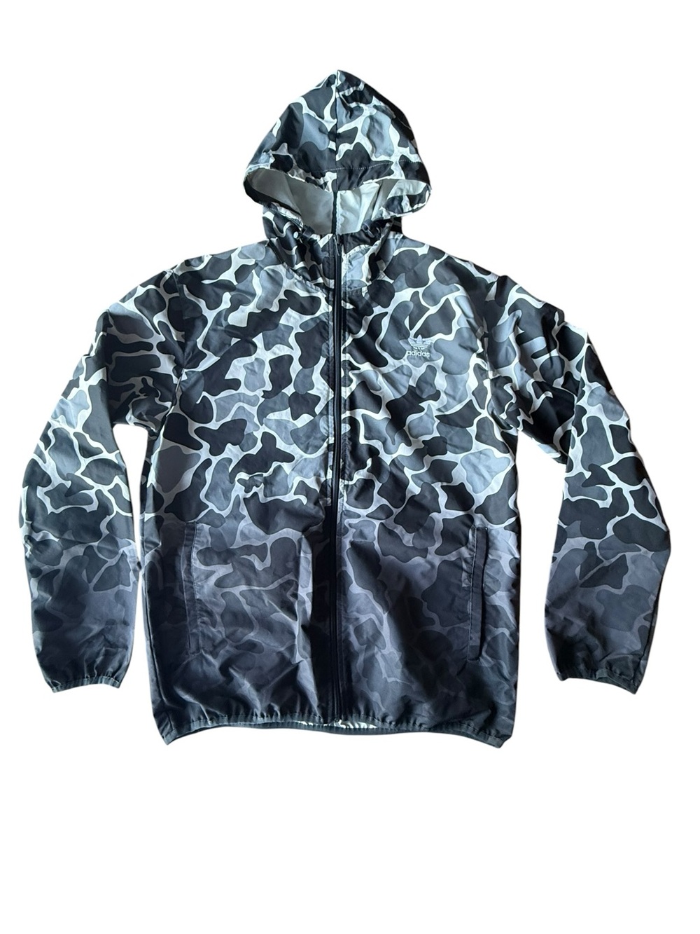 adidas Originals Camo Full Zip Hooded Jacket, Medium